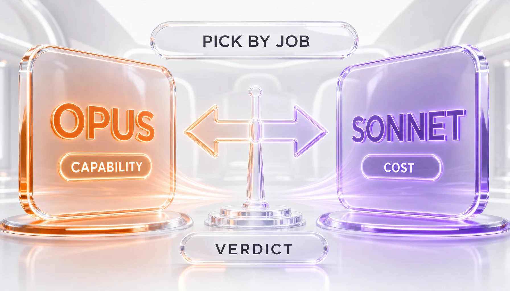 Claude Opus 4.8 vs Claude Sonnet 4.6 — verdict: capability tier versus cost tier, pick by job