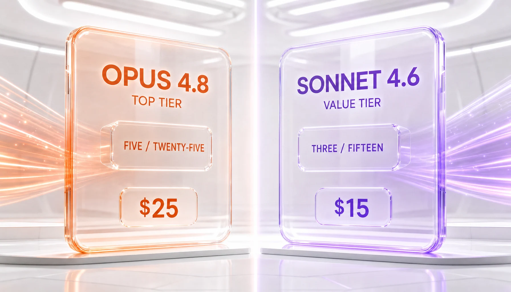 Claude Opus 4.8 vs Claude Sonnet 4.6 — capability versus cost, the intra-Anthropic tier choice compared side-by-side by ThePlanetTools.ai
