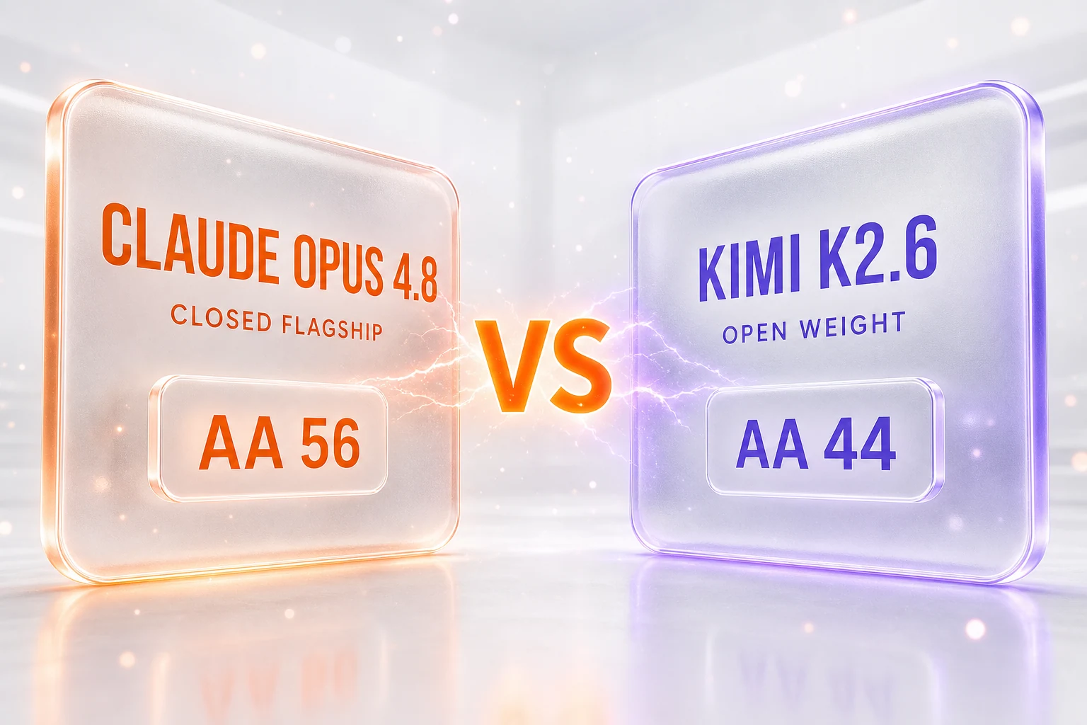 Claude Opus 4.8 versus Kimi K2.6 head-to-head comparison — closed premium frontier model against open-weight low-cost challenger
