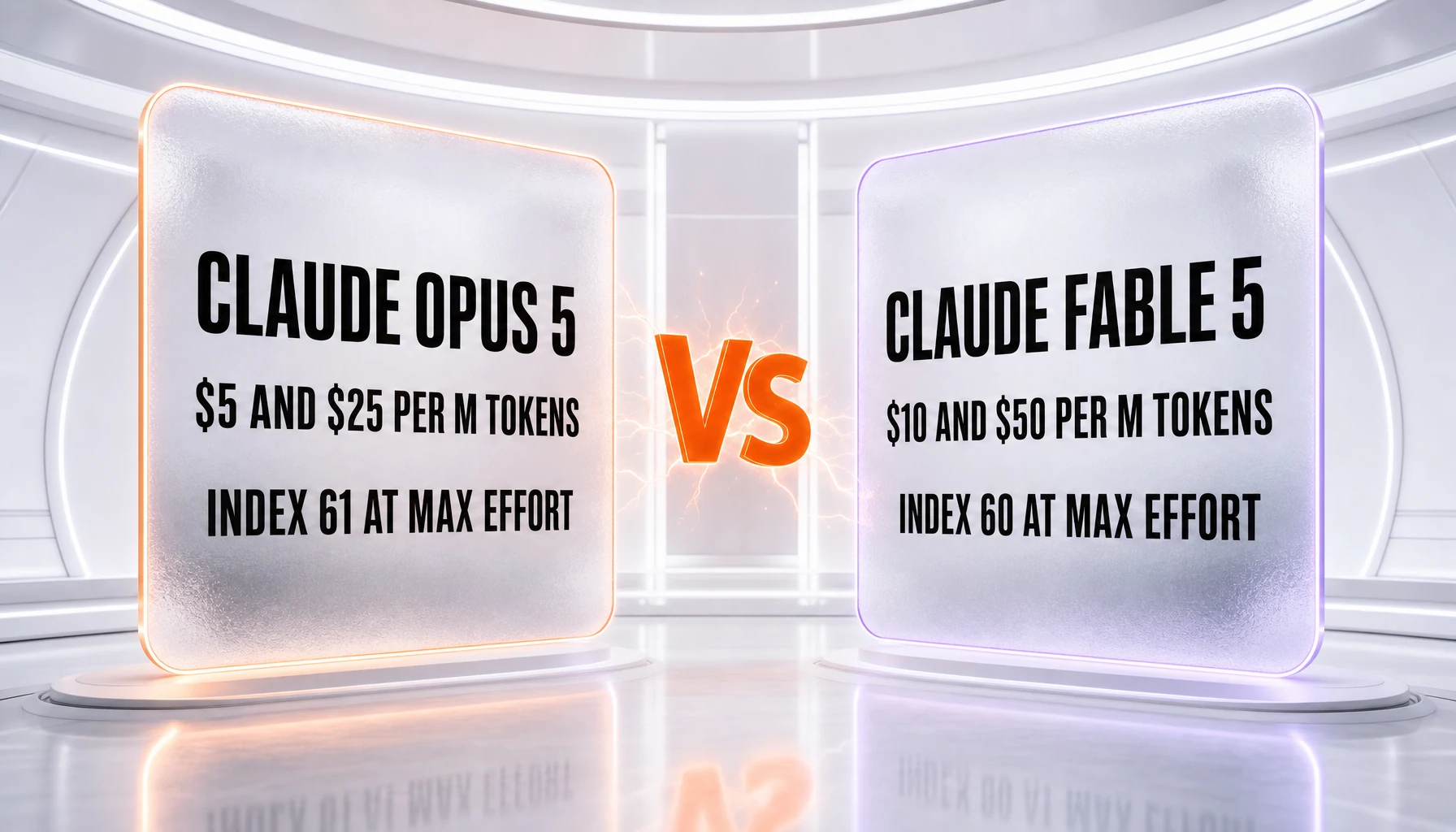 Claude Opus 5 vs Claude Fable 5 — Anthropic's 5 dollar frontier model against its 10 dollar flagship tier, compared side-by-side by ThePlanetTools.ai