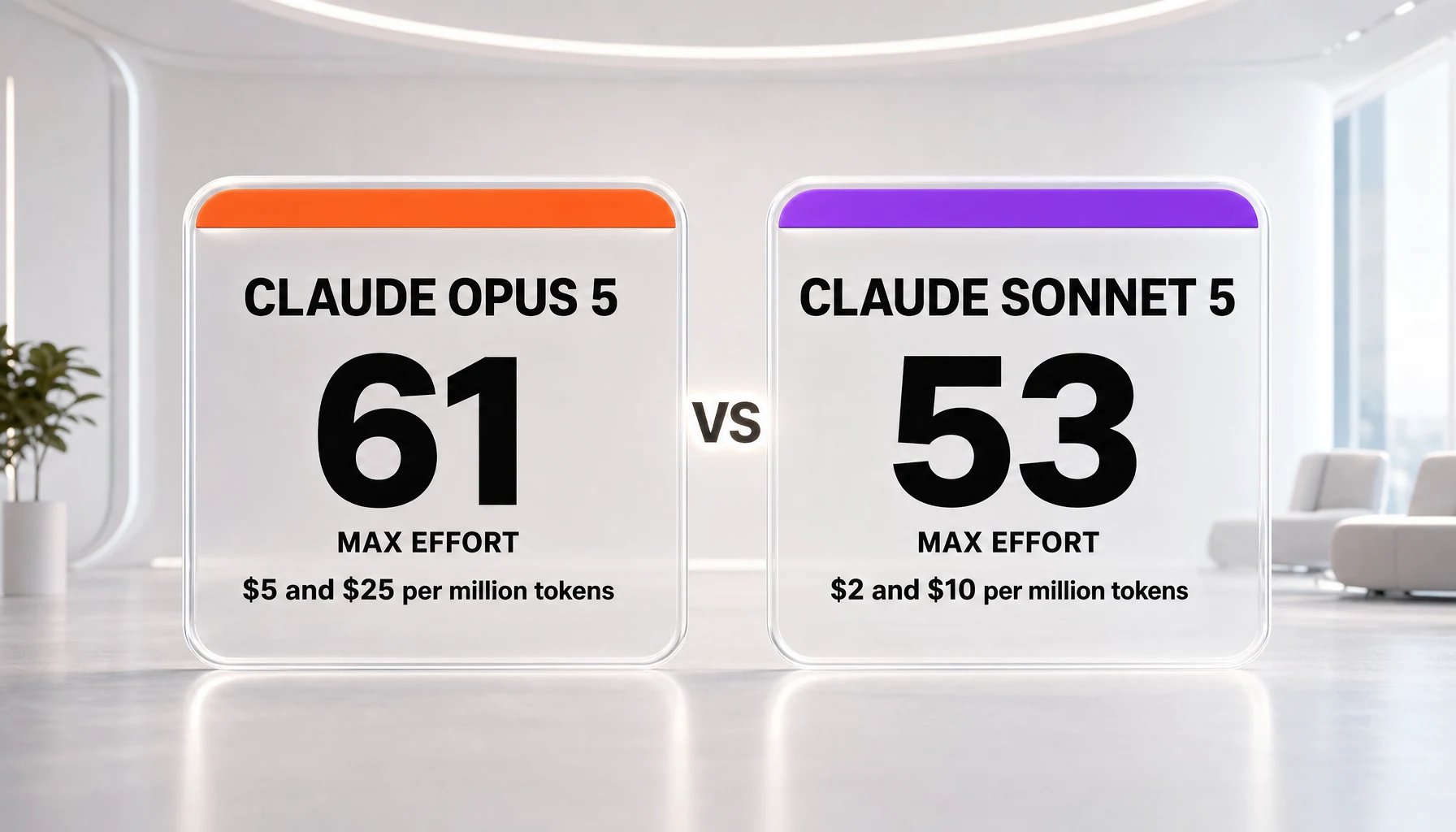 Claude Opus 5 vs Claude Sonnet 5 — Anthropic's frontier model against the model most teams actually run in production, compared side-by-side by ThePlanetTools.ai