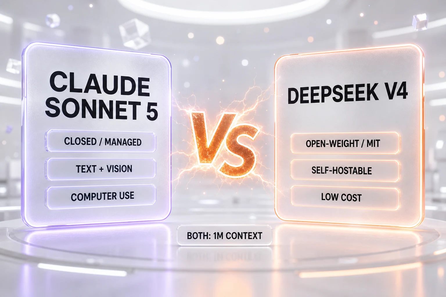 Claude Sonnet 5 versus DeepSeek V4 comparison