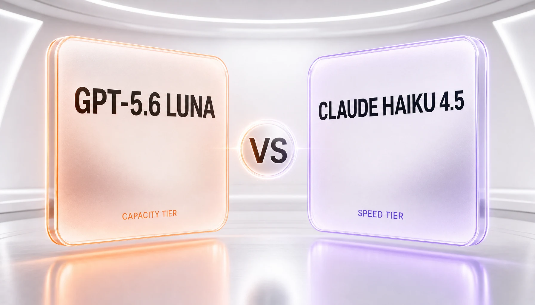 GPT-5.6 Luna vs Claude Haiku 4.5 — capacity tier versus speed tier, side-by-side comparison by ThePlanetTools