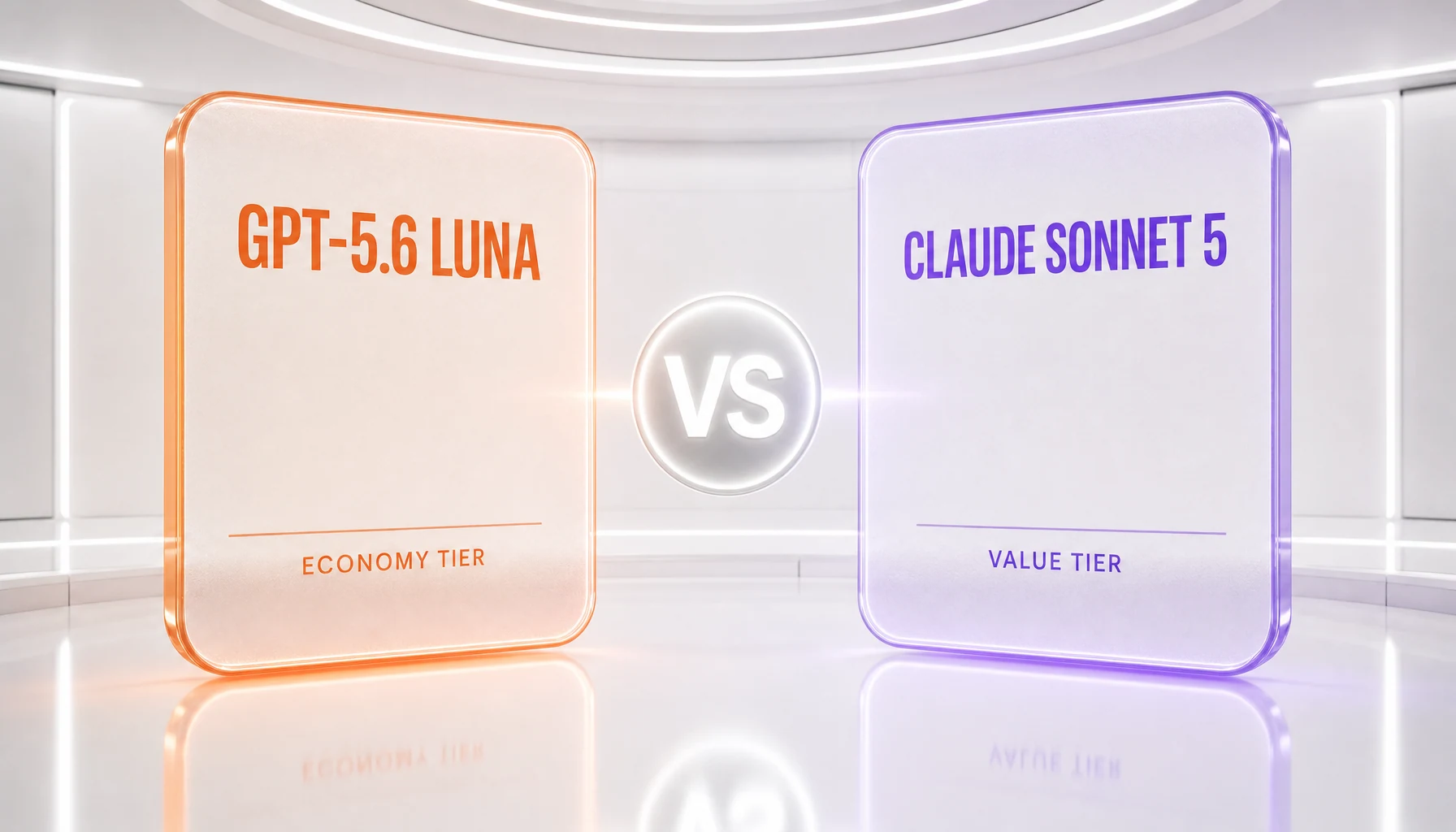 GPT-5.6 Luna vs Claude Sonnet 5 — economy tier versus value tier, side-by-side comparison by ThePlanetTools