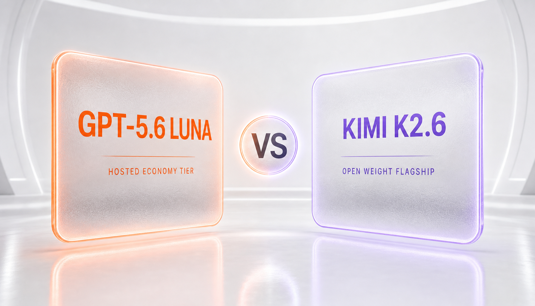 GPT-5.6 Luna vs Kimi K2.6 — hosted economy tier versus open-weight flagship, side-by-side comparison by ThePlanetTools