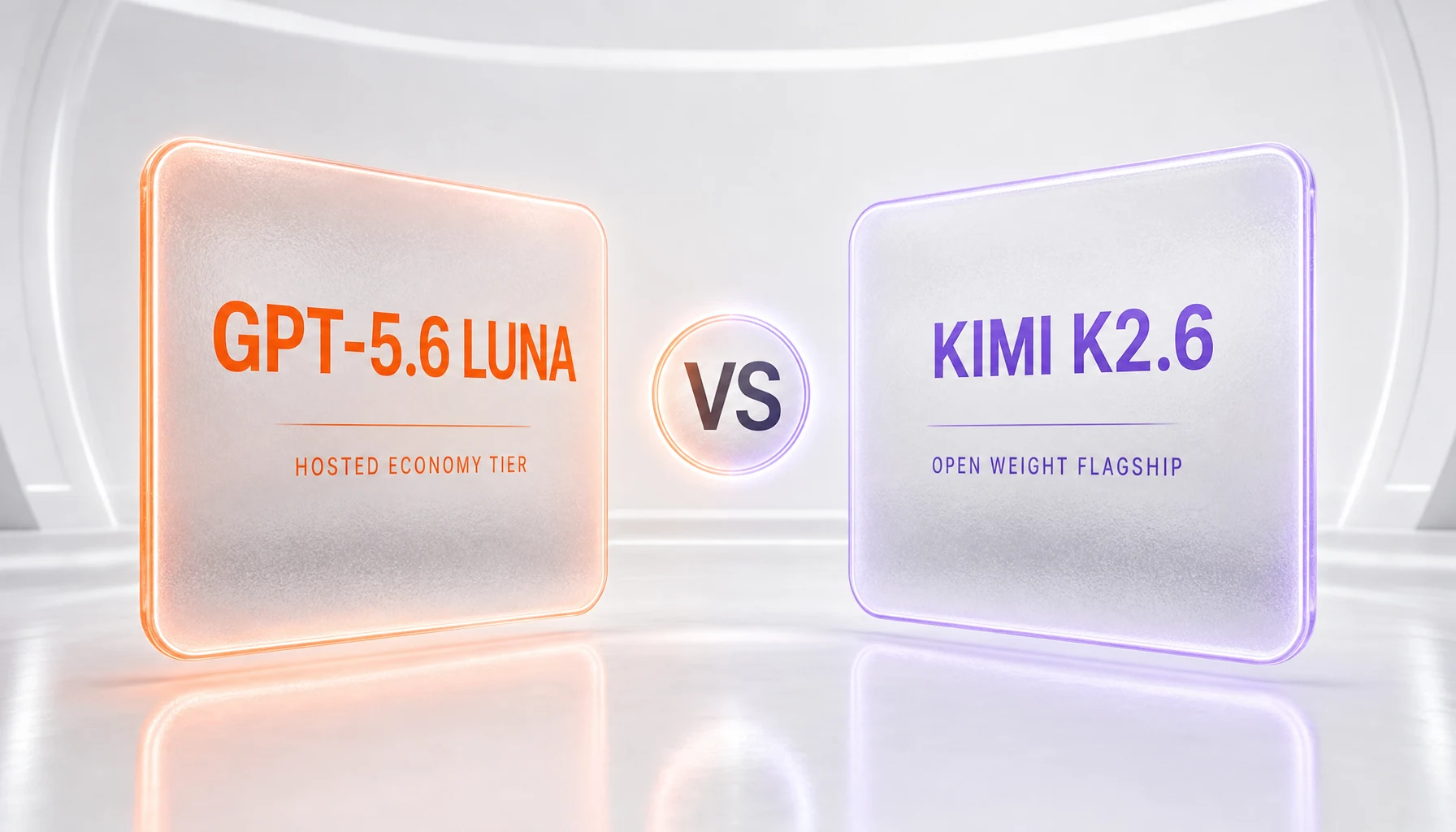GPT-5.6 Luna vs Kimi K2.6 — hosted economy tier versus open-weight flagship, side-by-side comparison by ThePlanetTools