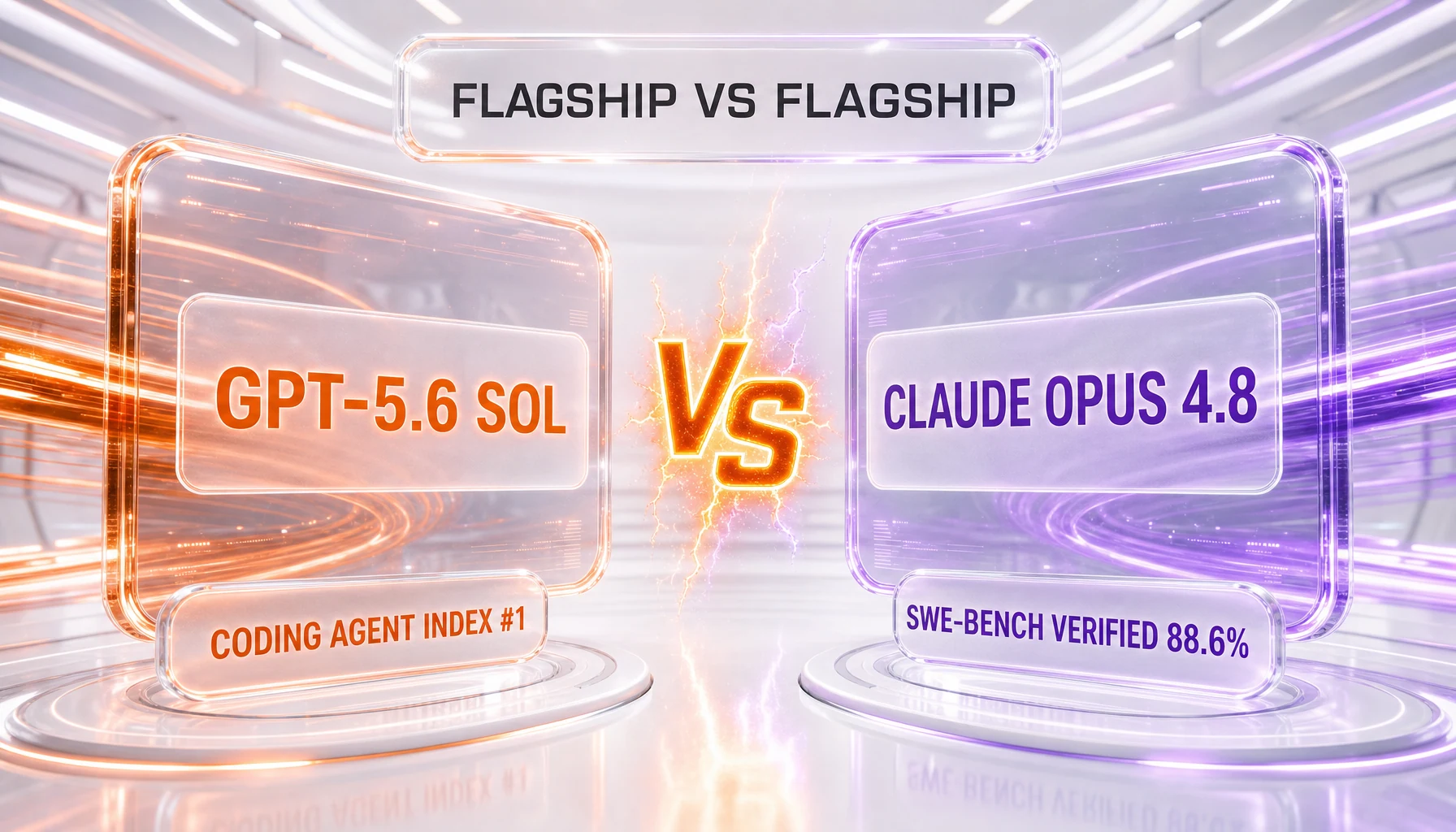 GPT-5.6 Sol vs Claude Opus 4.8 — OpenAI's flagship capability tier against Anthropic's flagship model, compared side-by-side by ThePlanetTools