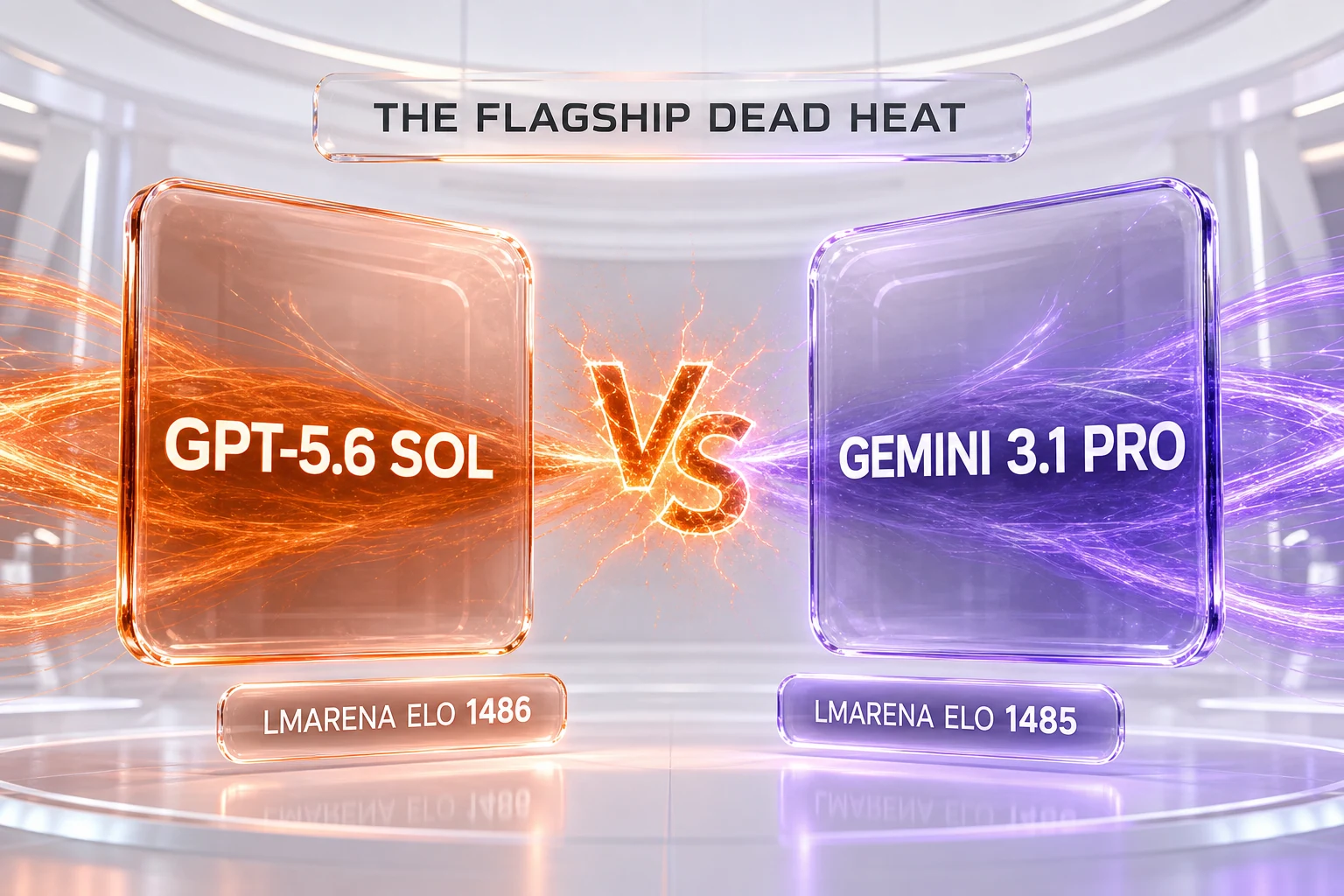 GPT-5.6 Sol vs Gemini 3.1 Pro — OpenAI's flagship capability tier against Google DeepMind's flagship, one LMArena Elo point apart, compared side-by-side by ThePlanetTools
