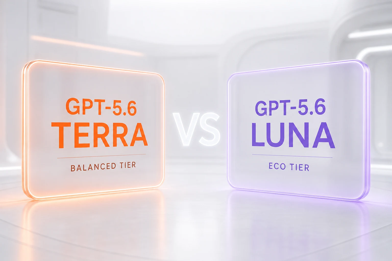 GPT-5.6 Terra vs GPT-5.6 Luna — balanced tier against the eco tier, compared side-by-side by ThePlanetTools