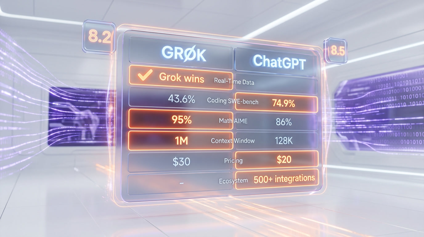 Grok vs ChatGPT: Which AI Assistant Should You Use in 2026? — Feature Comparison Table