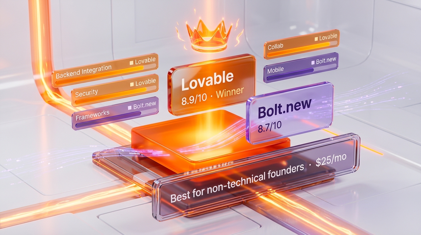 Lovable vs Bolt.new: Best AI App Builder for Vibe Coding in 2026? — Lovable Wins — Verdict Scoreboard