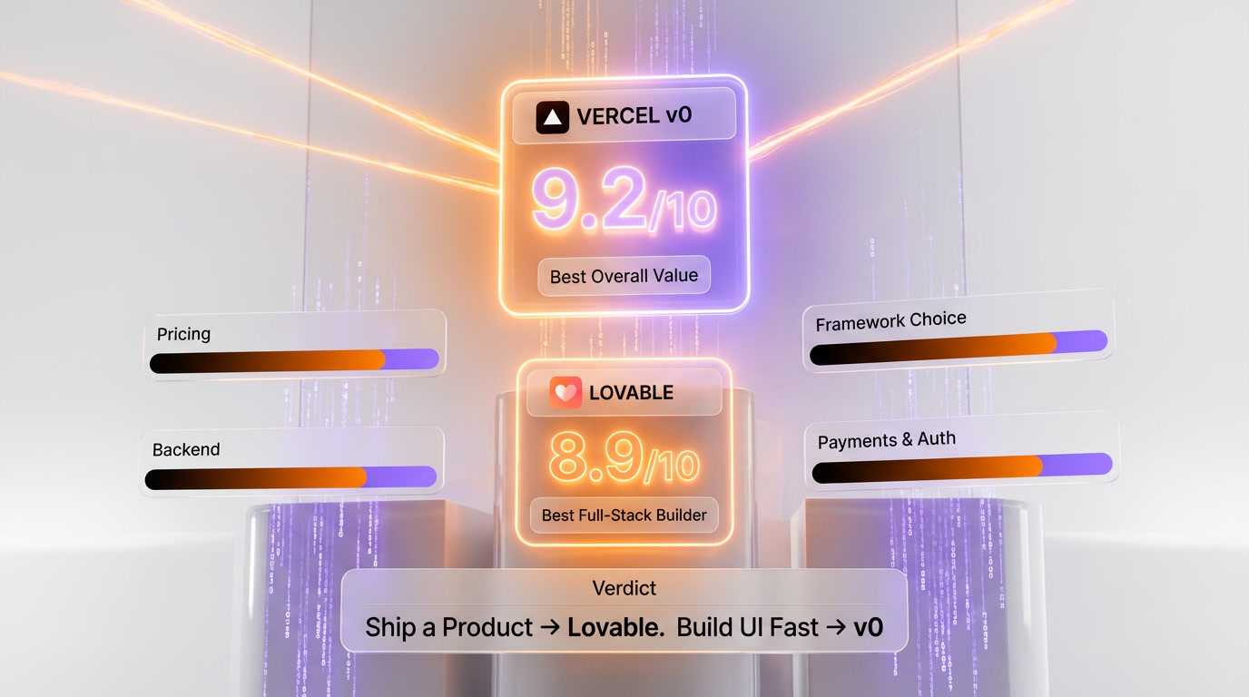 Lovable vs Vercel v0: Which AI App Builder Should You Use in 2026? — Verdict