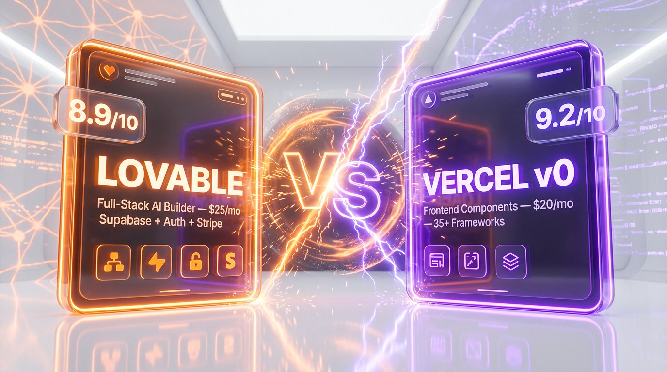 Lovable vs Vercel v0: Which AI App Builder Should You Use in 2026? — Hero