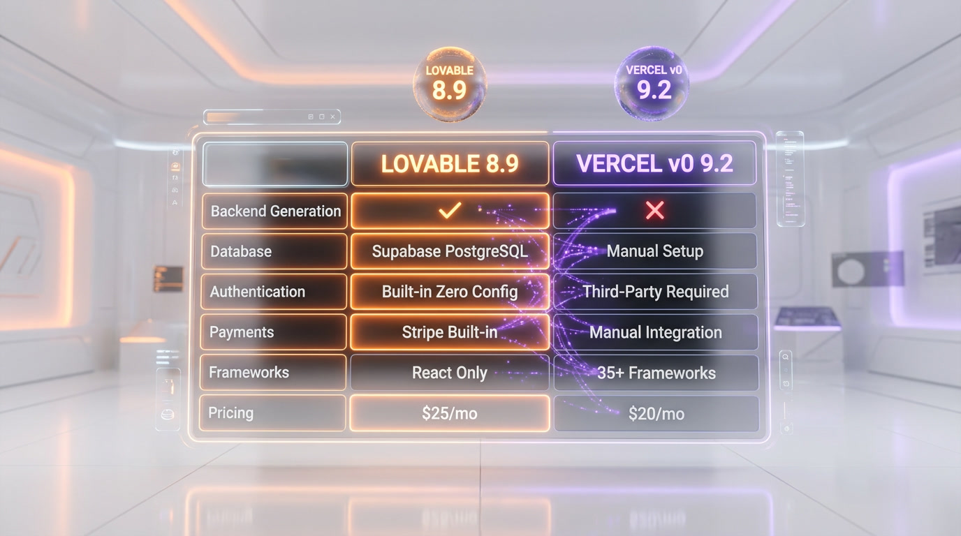 Lovable vs Vercel v0: Which AI App Builder Should You Use in 2026? — Comparison