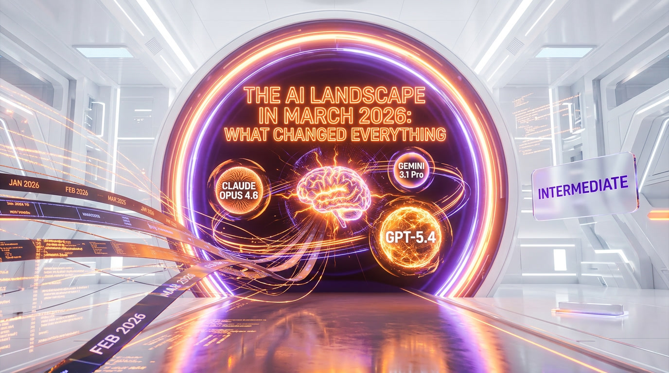 The AI Landscape in March 2026: What Changed Everything — Guide Cover