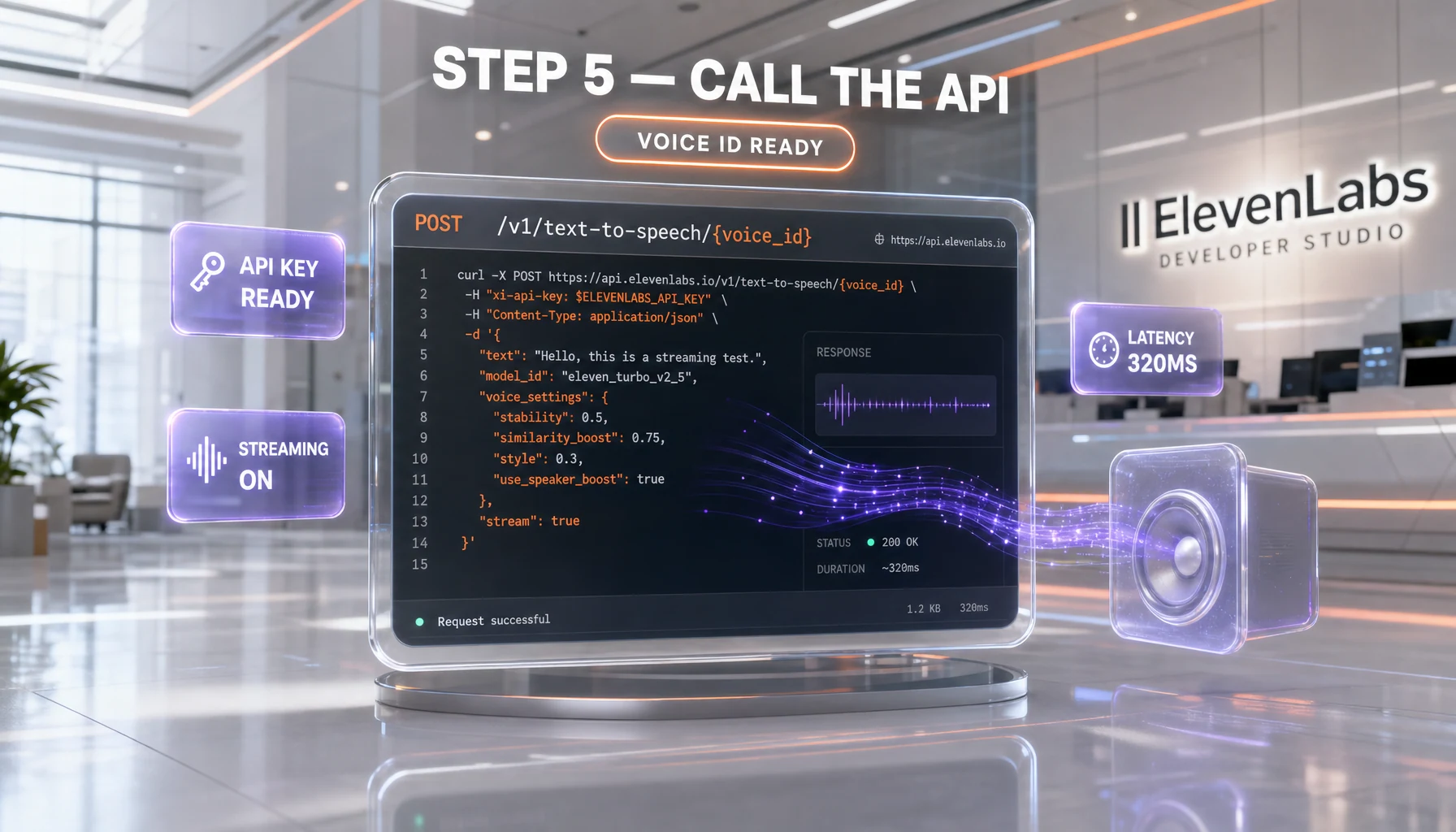 Step 5 — Production rendering pipeline diagram with batch and streaming paths