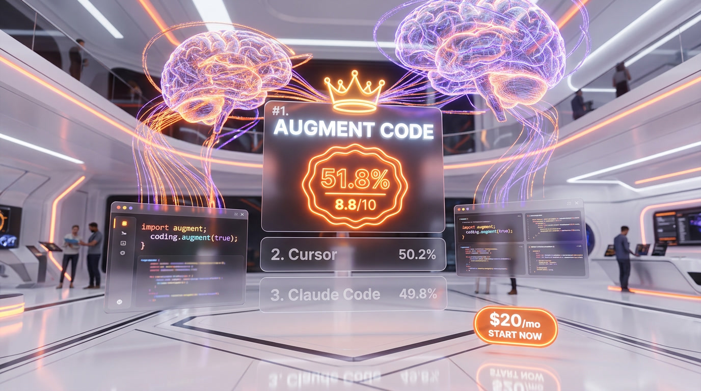 Augment Code AI coding assistant review — #1 on SWE-bench Pro with 51.8% score, powered by Context Engine