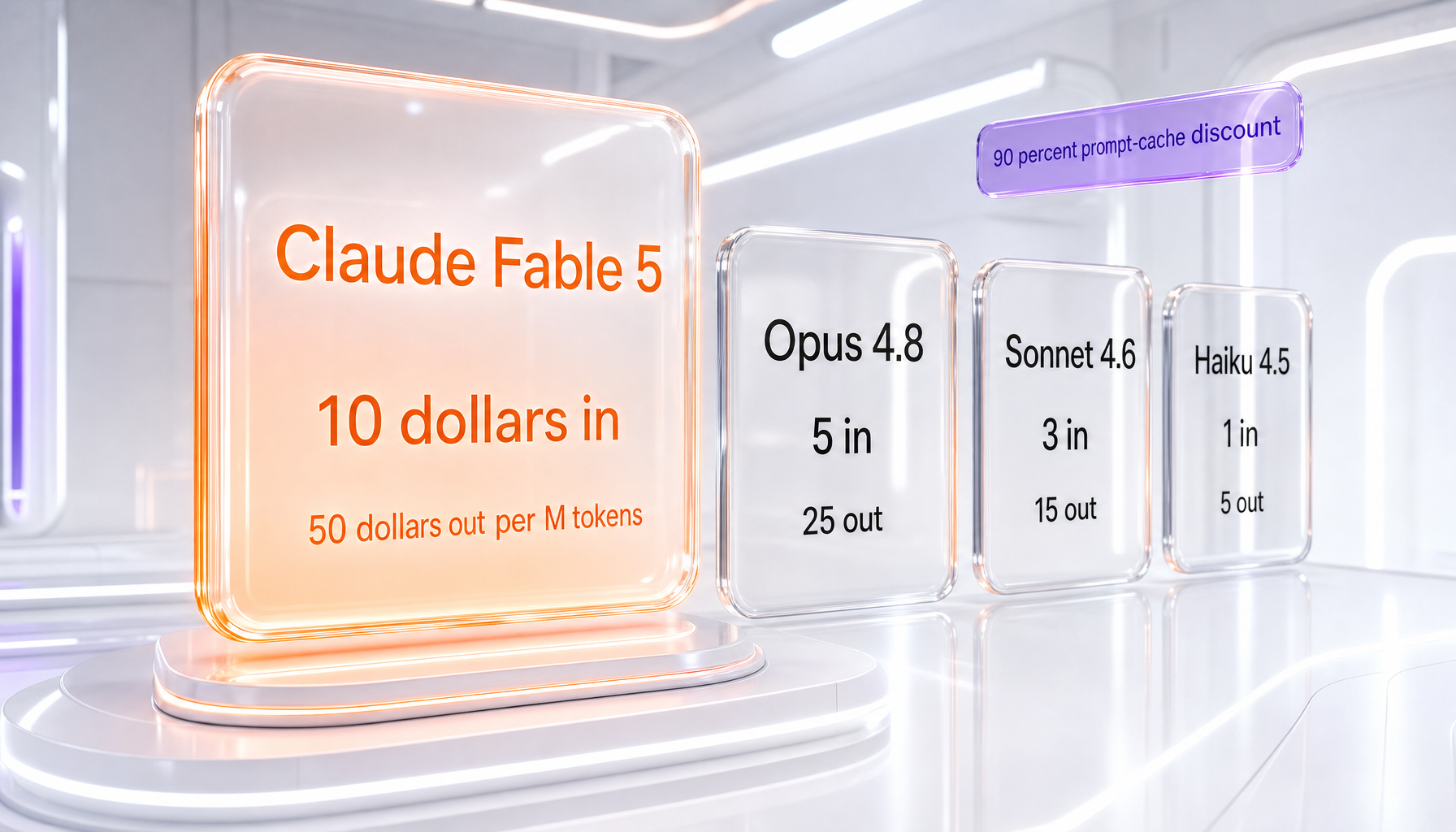 Claude Fable 5 — pricing tiers visualized