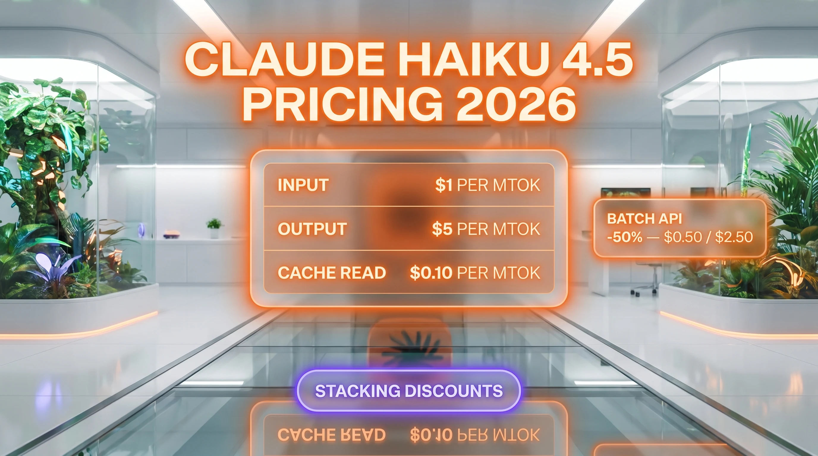 Claude Haiku 4.5 pricing — $1 per million input tokens, $5 per million output tokens, $0.10 cache reads