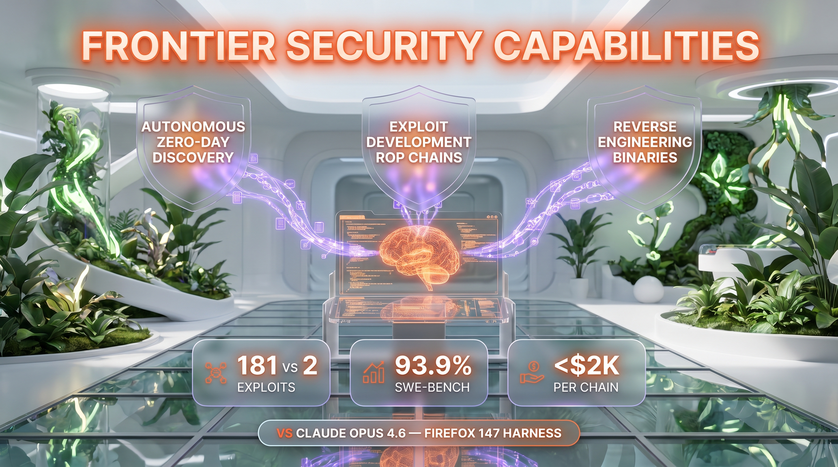 Claude Mythos Preview features — zero-day discovery, exploit development, and benchmark performance