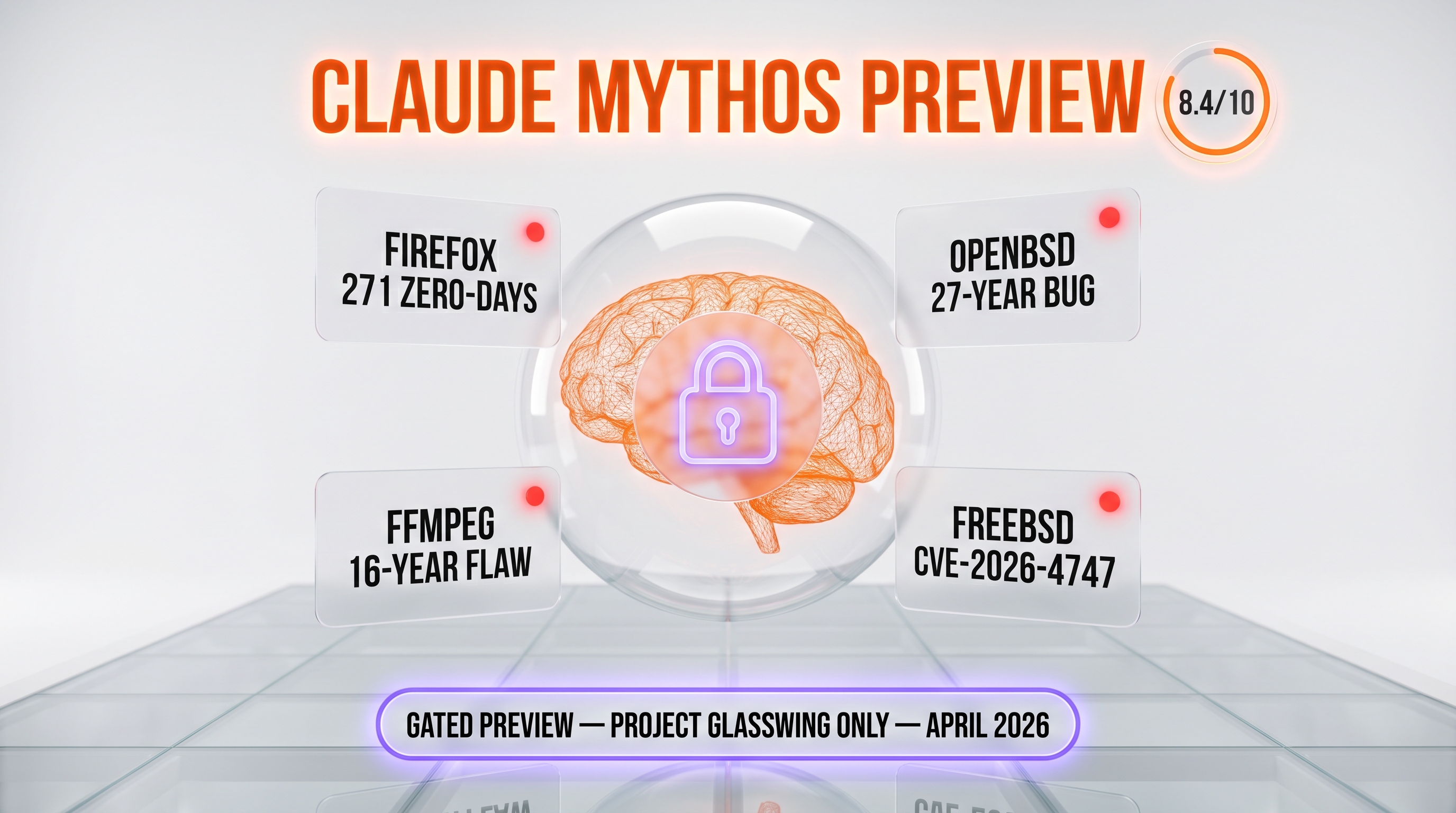 Claude Mythos Preview review — 8.4/10, Anthropic's invite-only frontier model behind Project Glasswing