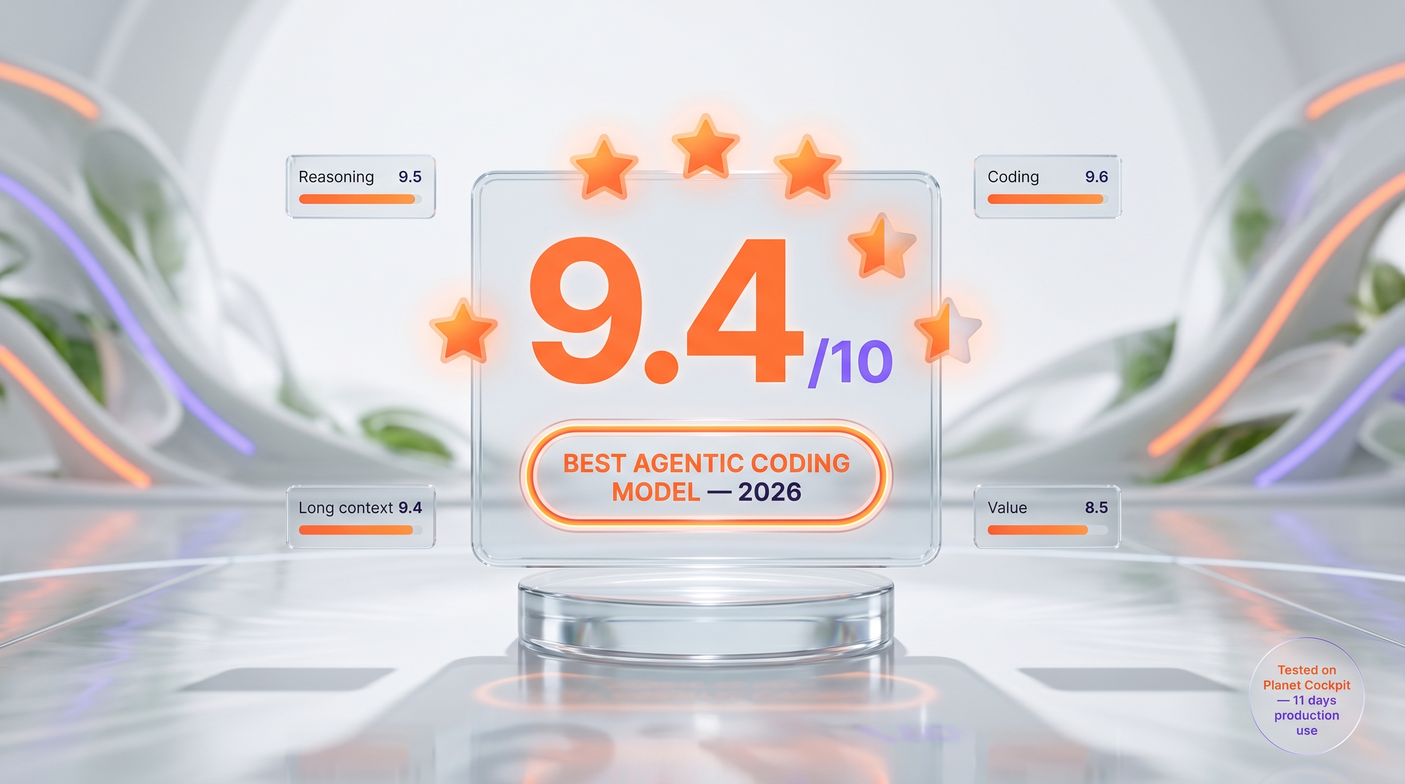 Claude Opus 4.7 verdict — 9.4 out of 10, best agentic coding model 2026, tested 11 days on Planet Cockpit