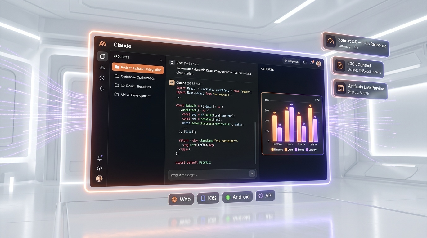 Claude — Dashboard Interface