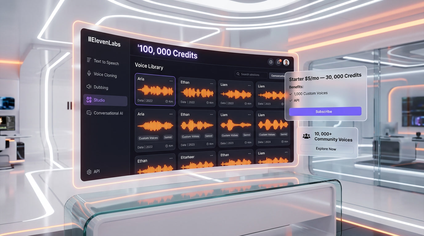 ElevenLabs — Dashboard Interface