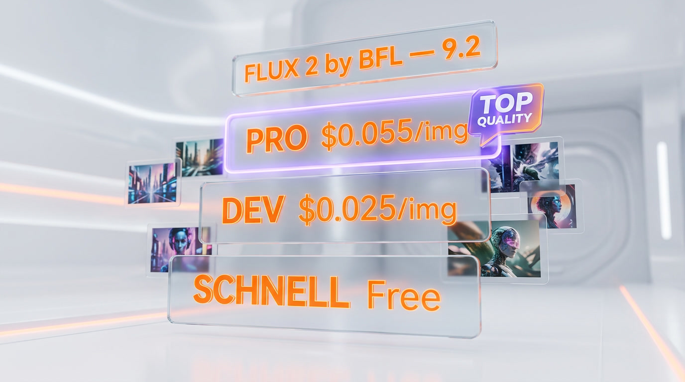 FLUX 2 pricing 2026 across BFL, Replicate, fal.ai and self-hosted — roughly $0.03 to $0.073 per 1024x1024 image on Pro