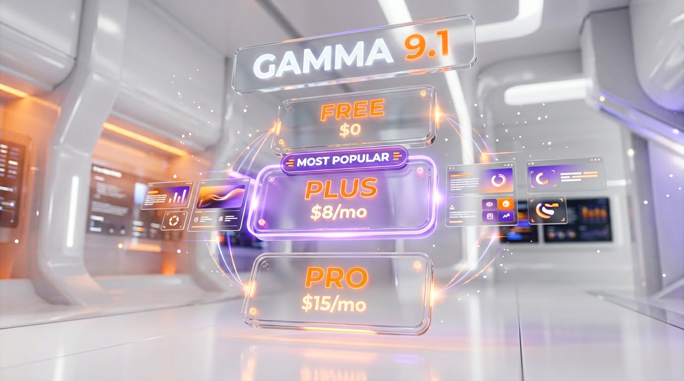 Gamma pricing 2026 — Free, Plus $8 per month, Pro $15 per month, Ultra $90 per month