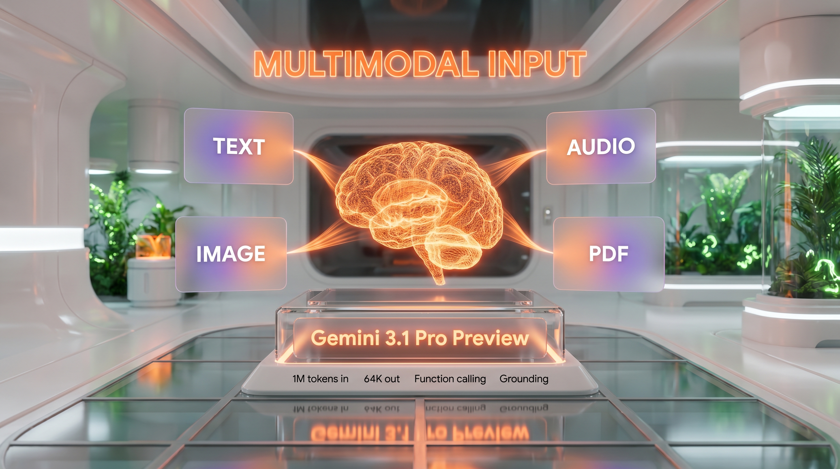 Gemini 3.1 Pro Preview features — 1M context, multimodal in, vibe coding, agentic tool use