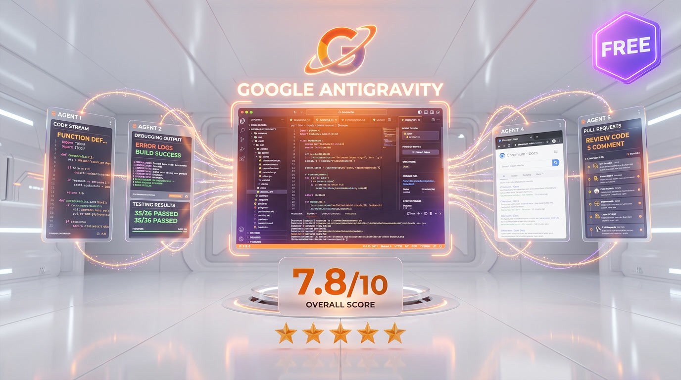 Google Antigravity IDE review 2026 — agent-first IDE with multi-agent orchestration, Manager Surface, and built-in browser
