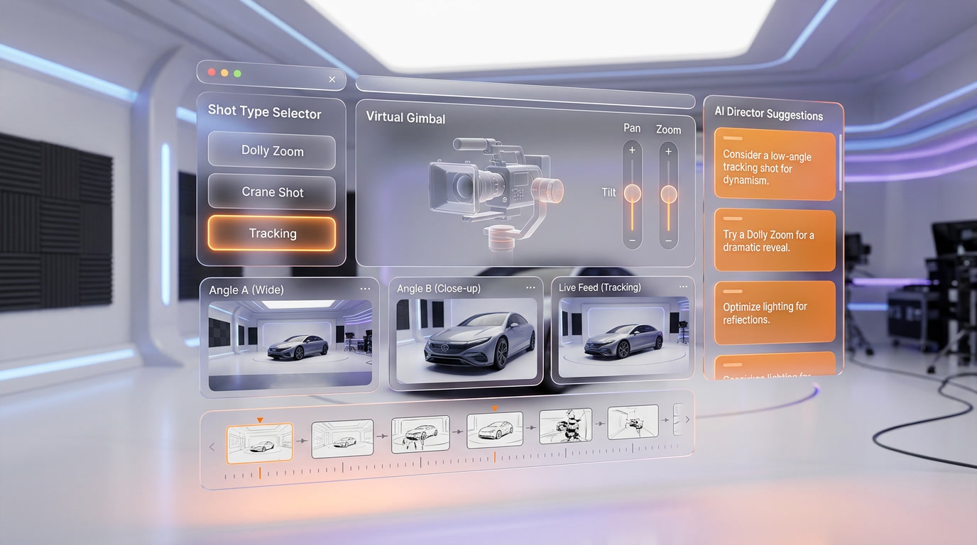 Google Flow camera controls interface