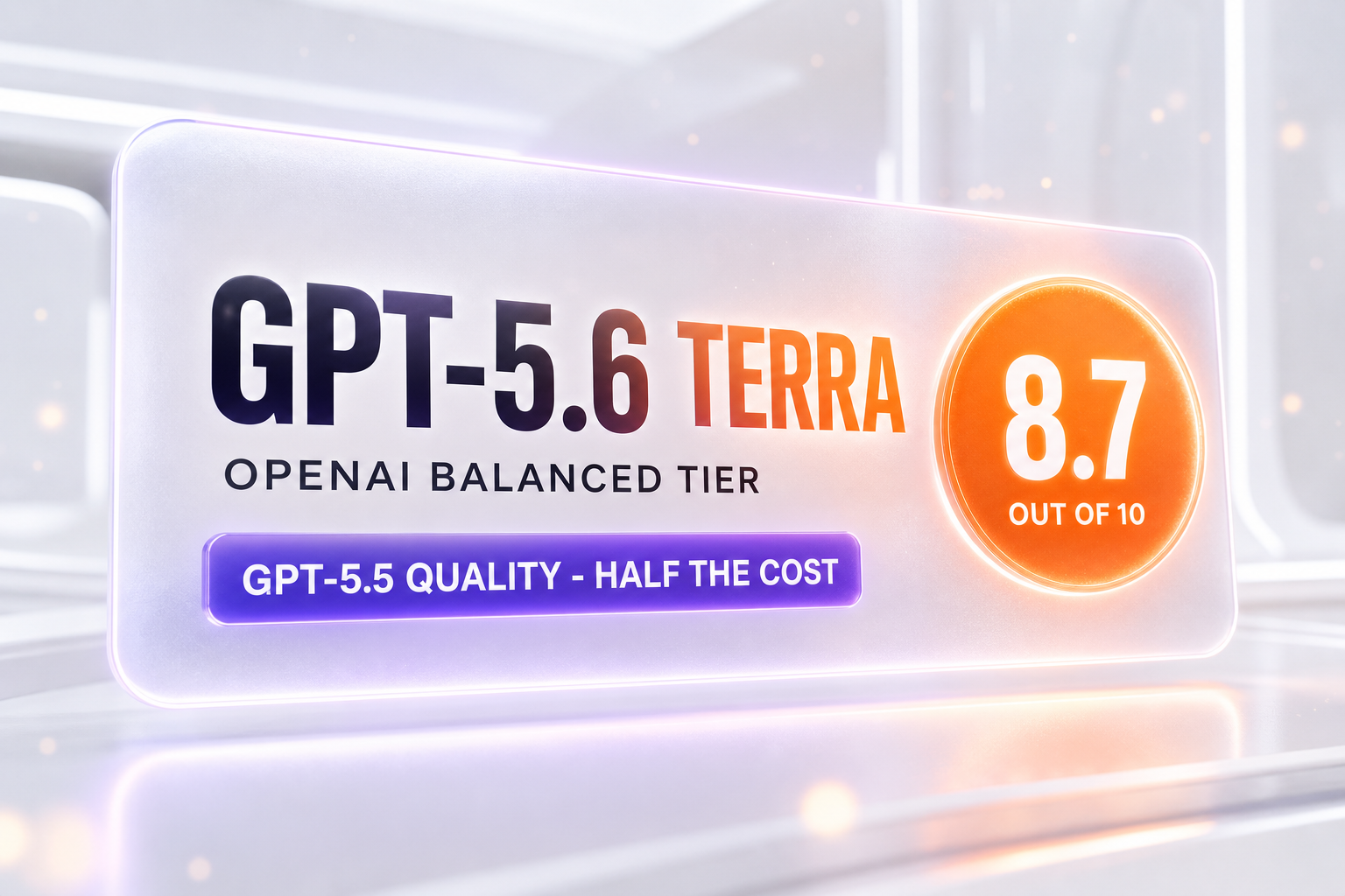 GPT-5.6 Terra review — 8.7 out of 10, OpenAI's balanced GPT-5.6 tier at half the flagship's price