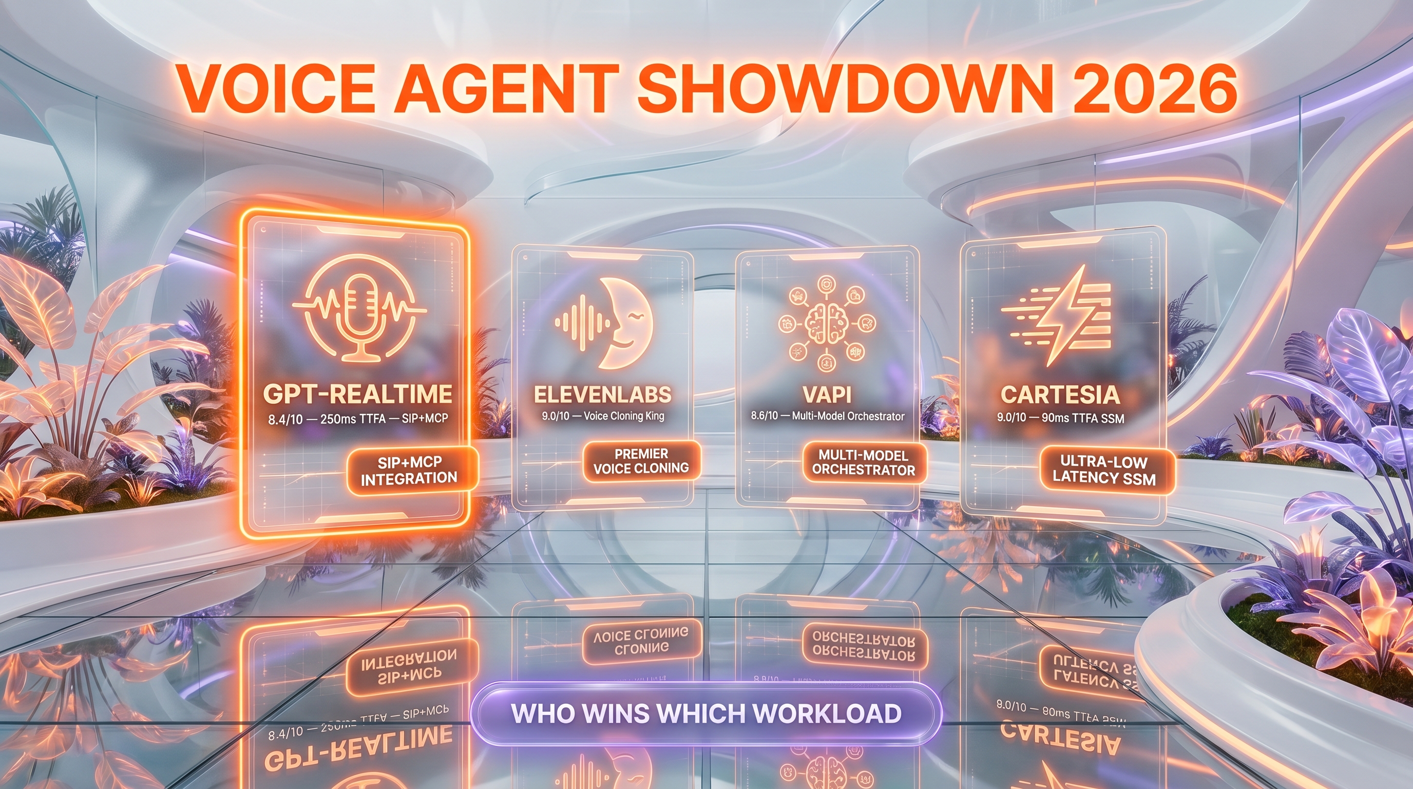 gpt-realtime vs ElevenLabs Conversational AI vs Vapi vs Cartesia — feature comparison for voice agents 2026