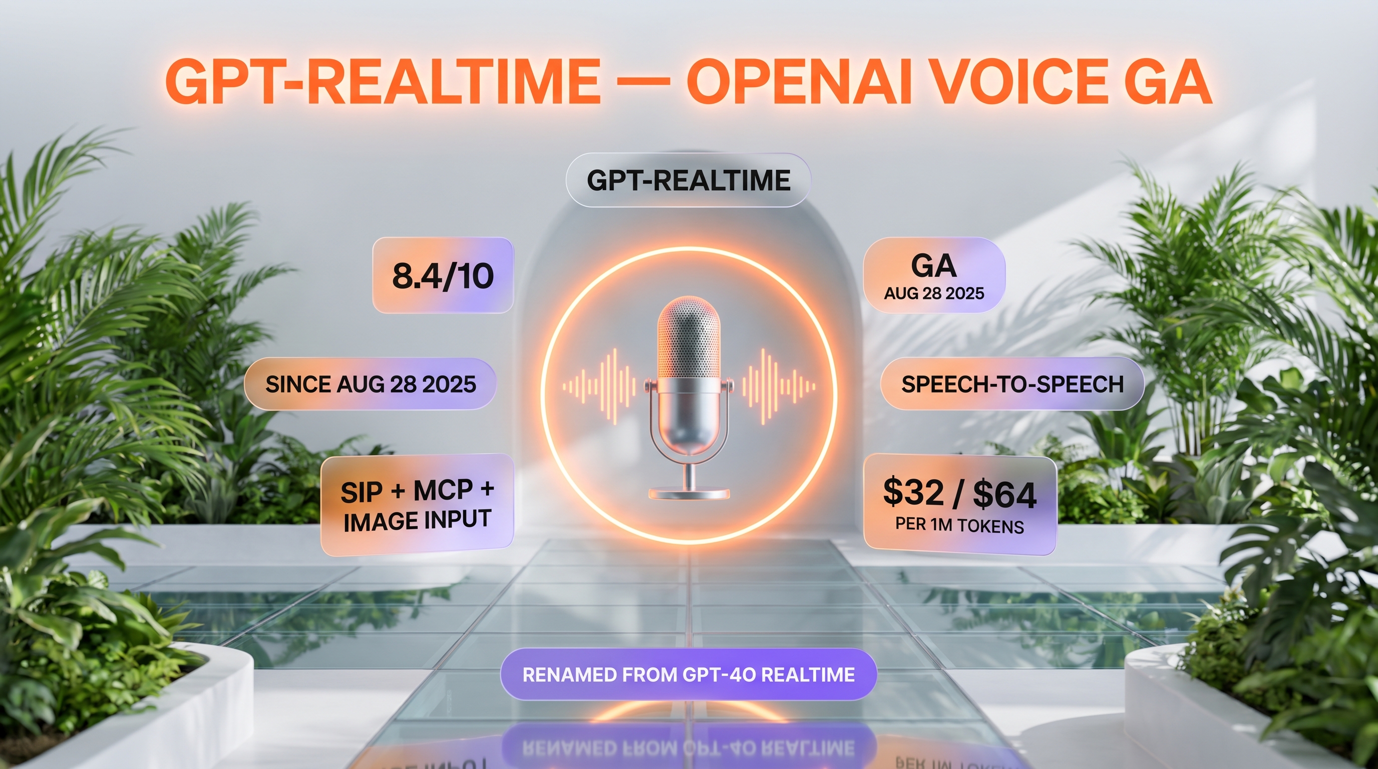 gpt-realtime review — 8.4/10, OpenAI speech-to-speech voice model with 90 percent price drop on cached input