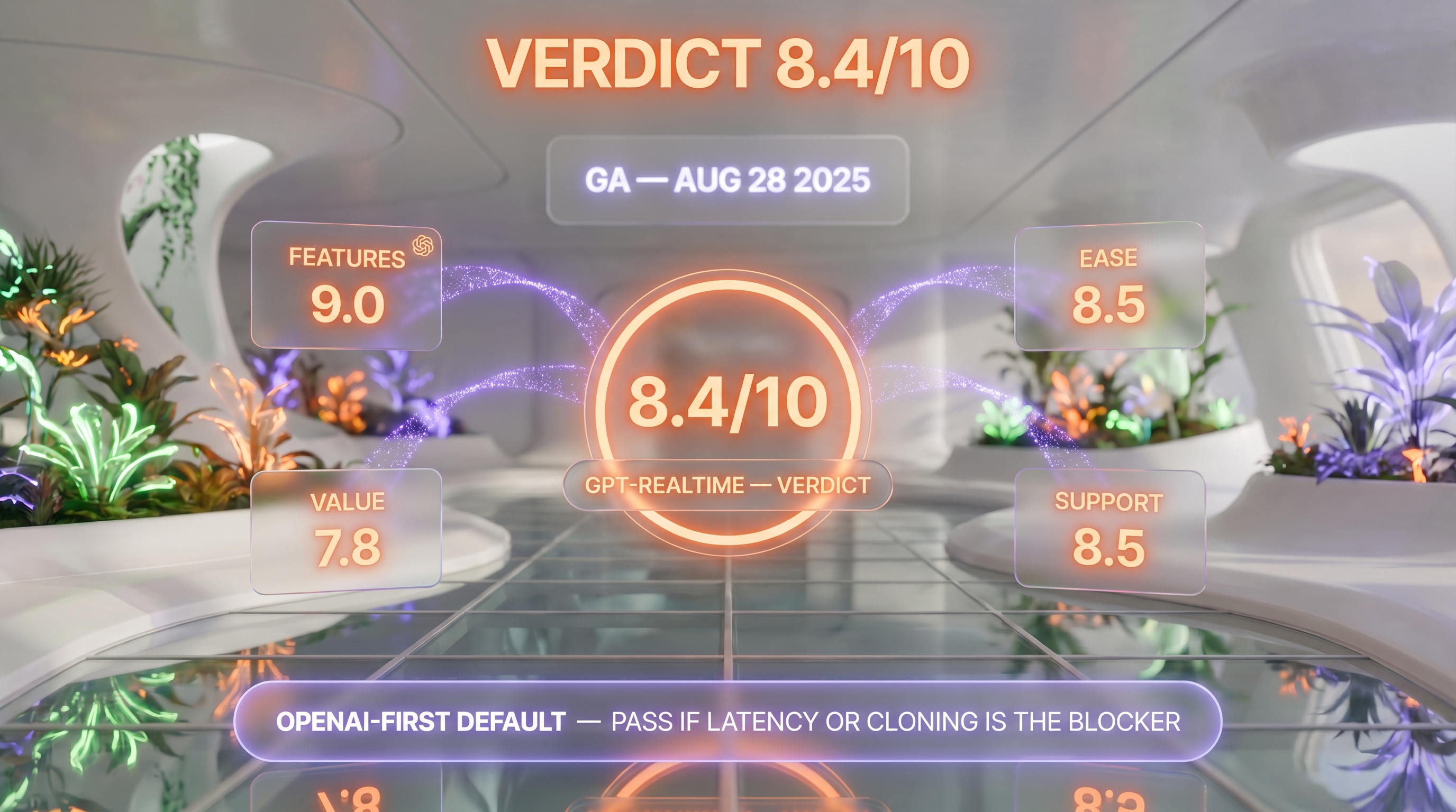 gpt-realtime verdict — 8.4/10, the safest production voice model on the OpenAI ecosystem