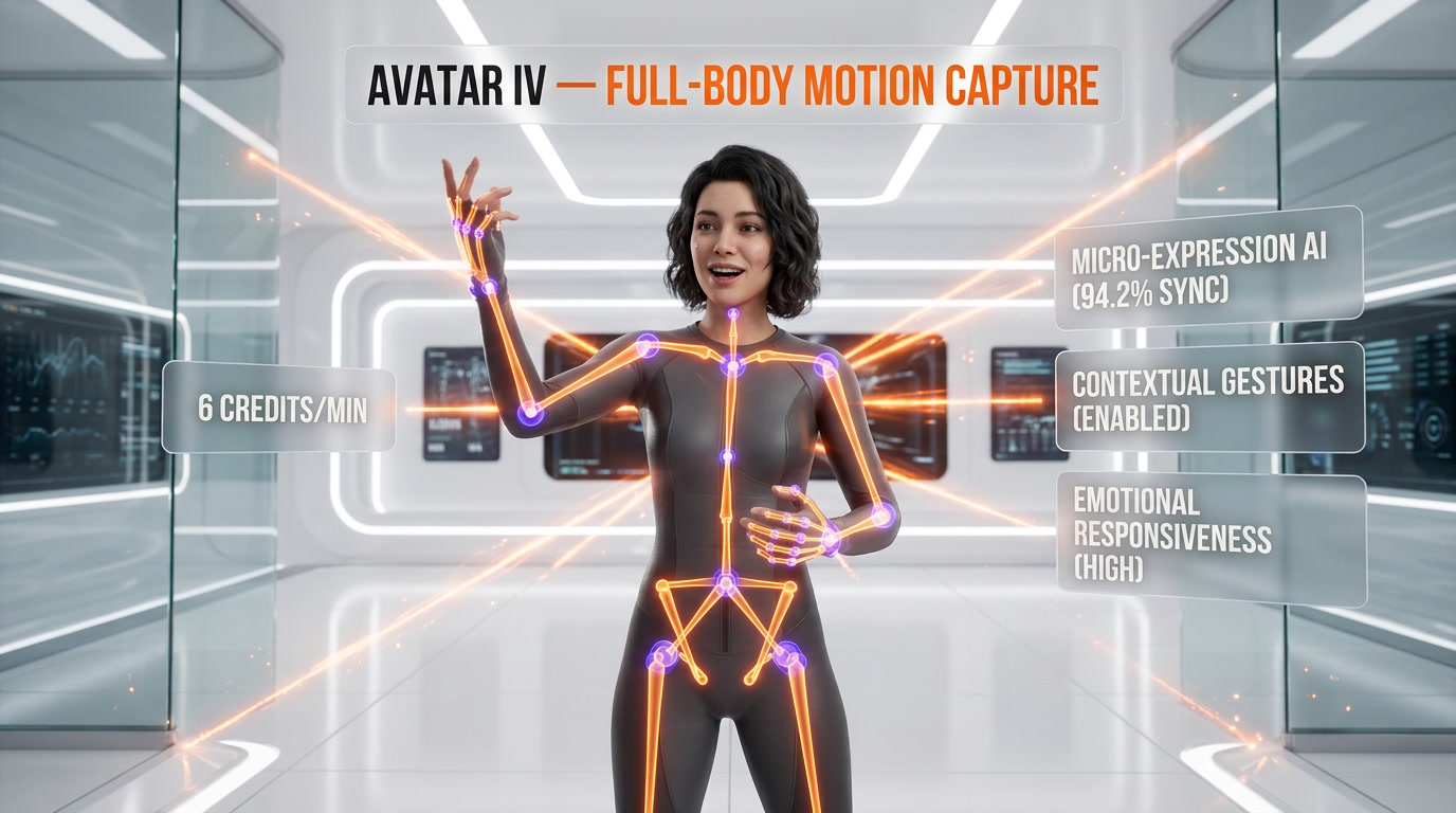 HeyGen — Avatar IV — Full-Body Motion Capture