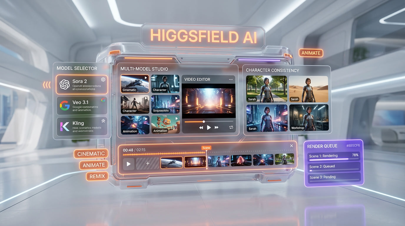 Higgsfield Motion Control 3.0 demo — transferring reference video movement onto a static character while preserving identity for 30 seconds