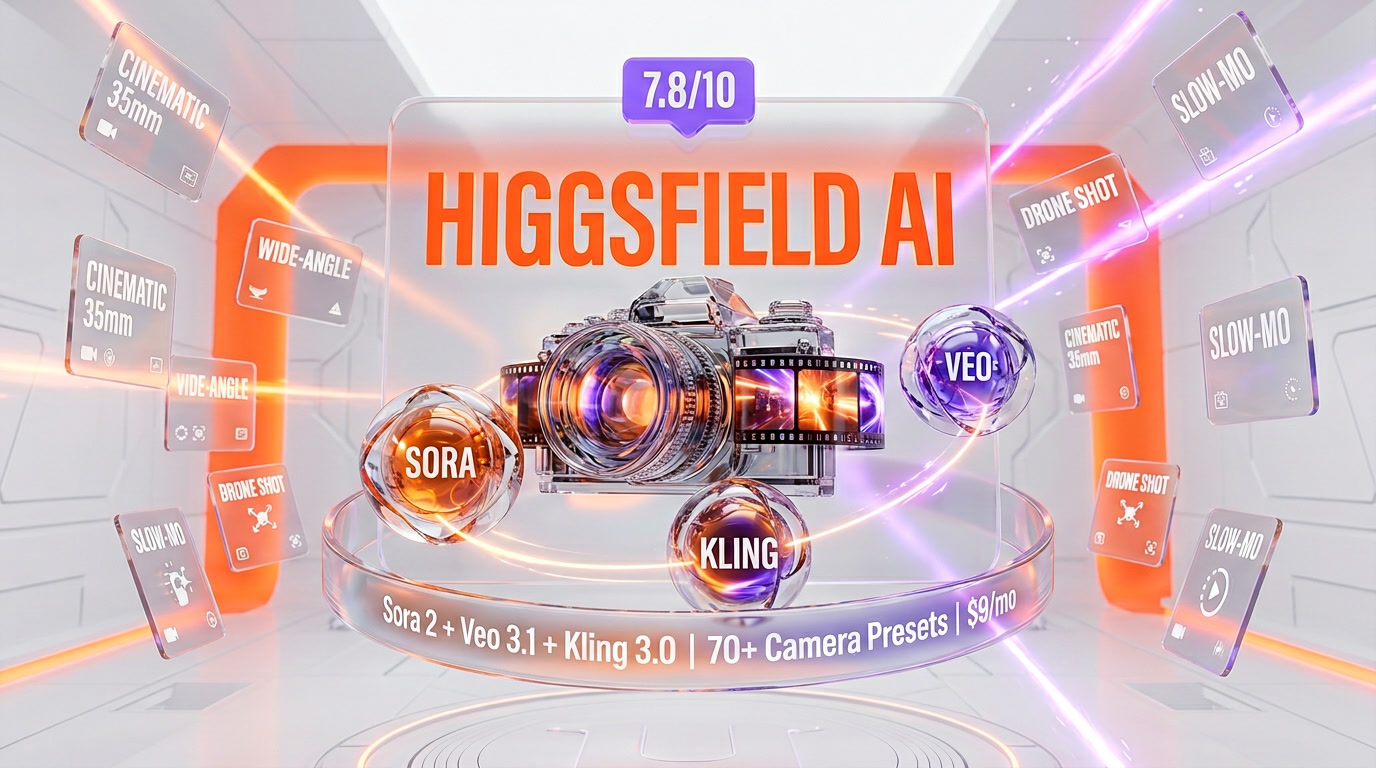 Higgsfield AI review 2026 — multi-model video studio with Sora 2, Veo 3.1, Kling 3.0 and Higgsfield DoP under one subscription