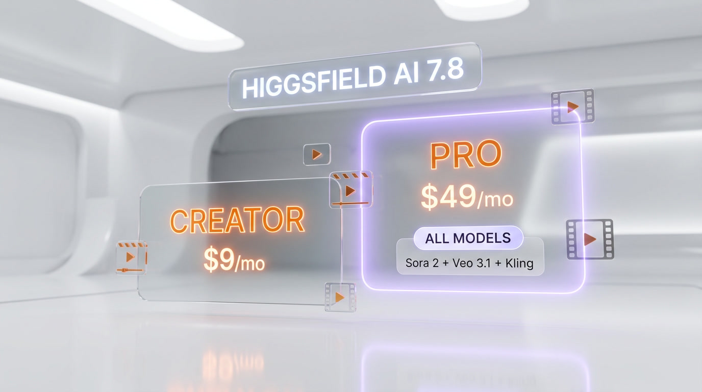 Higgsfield AI pricing 2026 — Free, Basic $9, Pro $17.40 annual, Ultimate $24.50 annual, Creator $49.80 annual, Enterprise custom