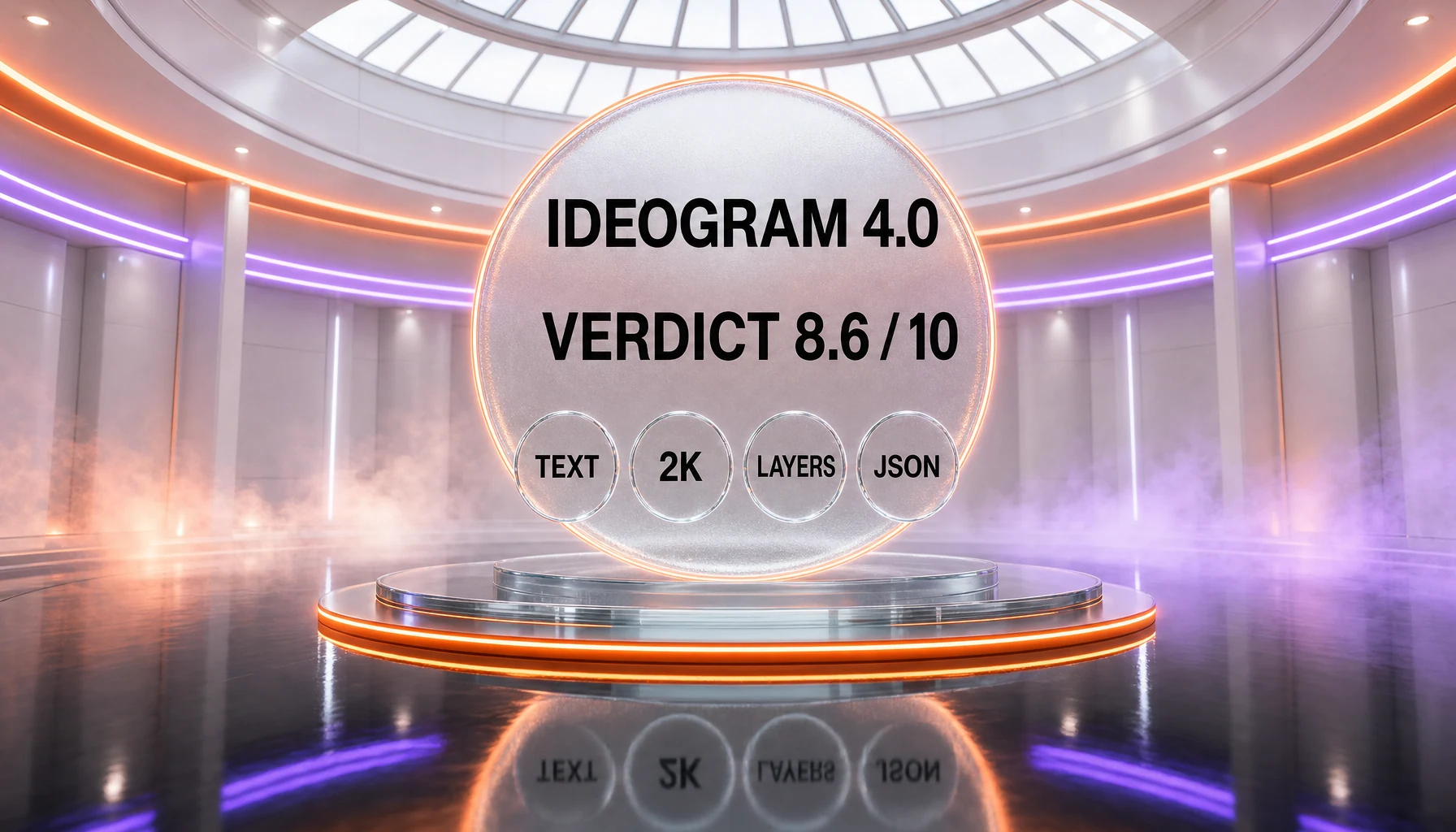 Ideogram 4.0 final verdict — 8.6 out of 10, the open-weight design model that spells