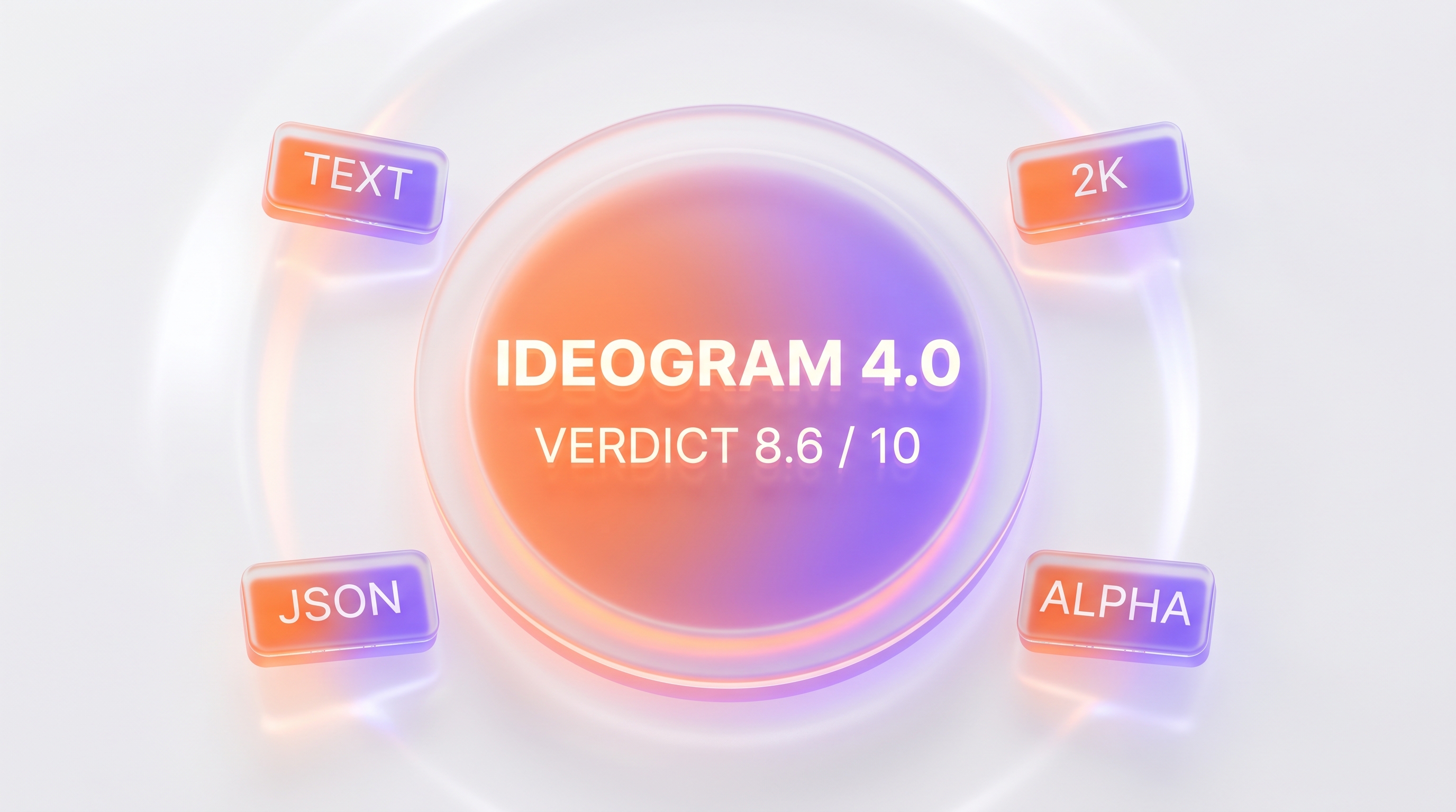 Ideogram 4.0 final verdict — 8.6 out of 10, the open-weight design model that spells