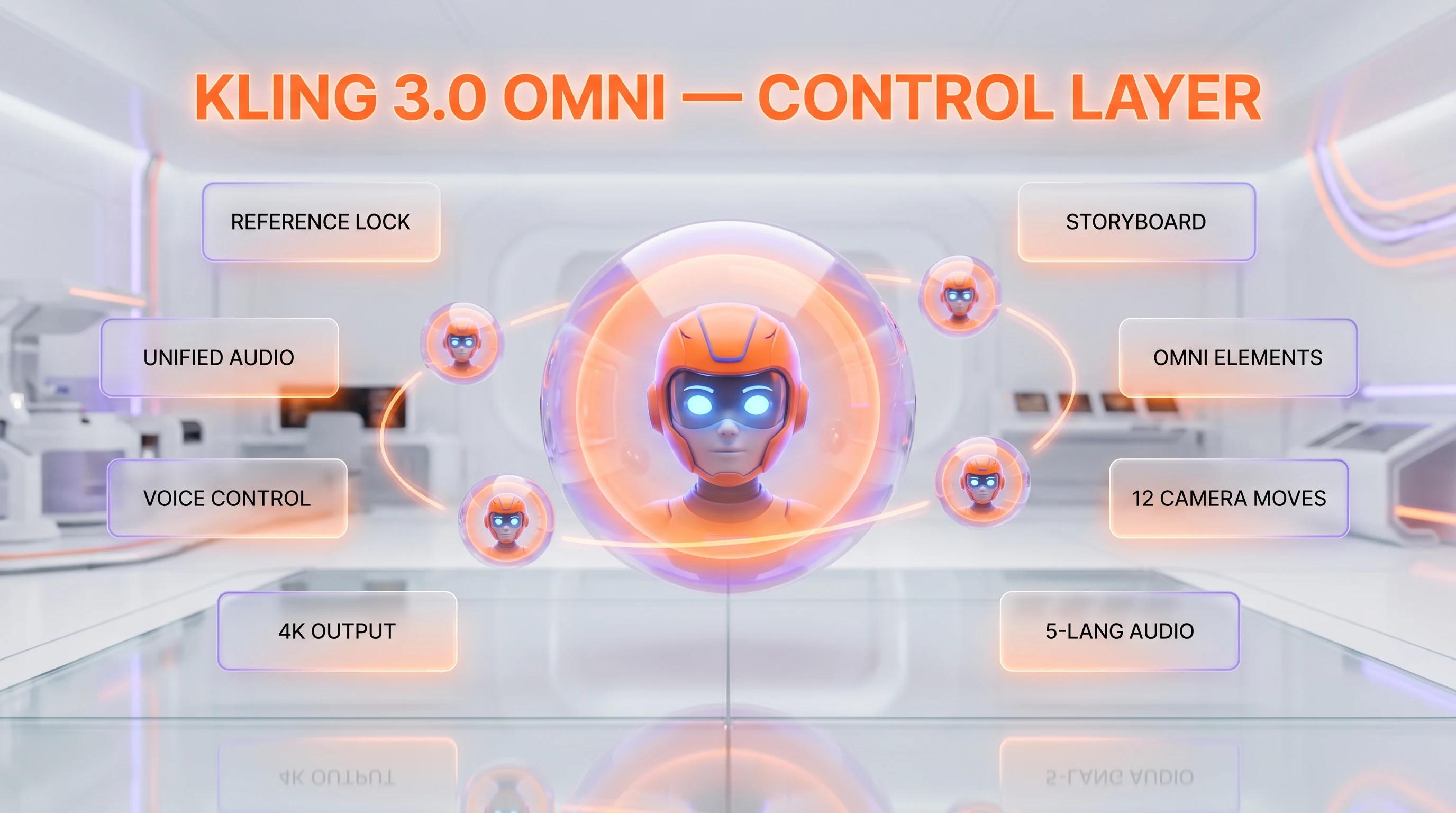 Kling 3.0 Omni features — reference video lock, per-shot storyboard, unified audio, character ID