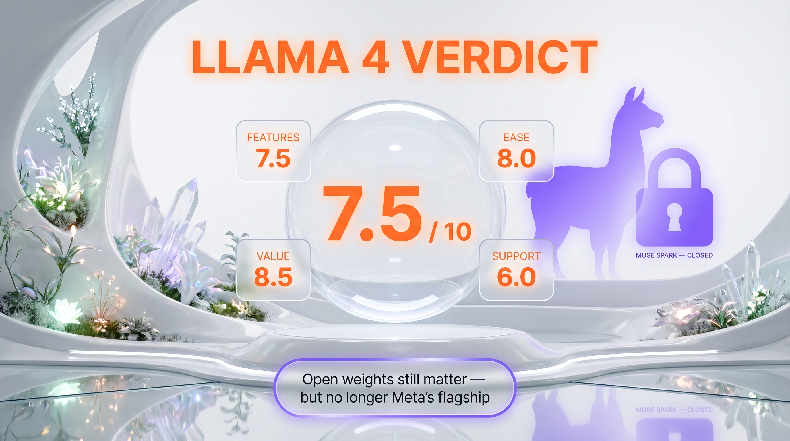 Llama 4 verdict — 7.5/10, open-weight multimodal MoE that lost flagship status to Muse Spark