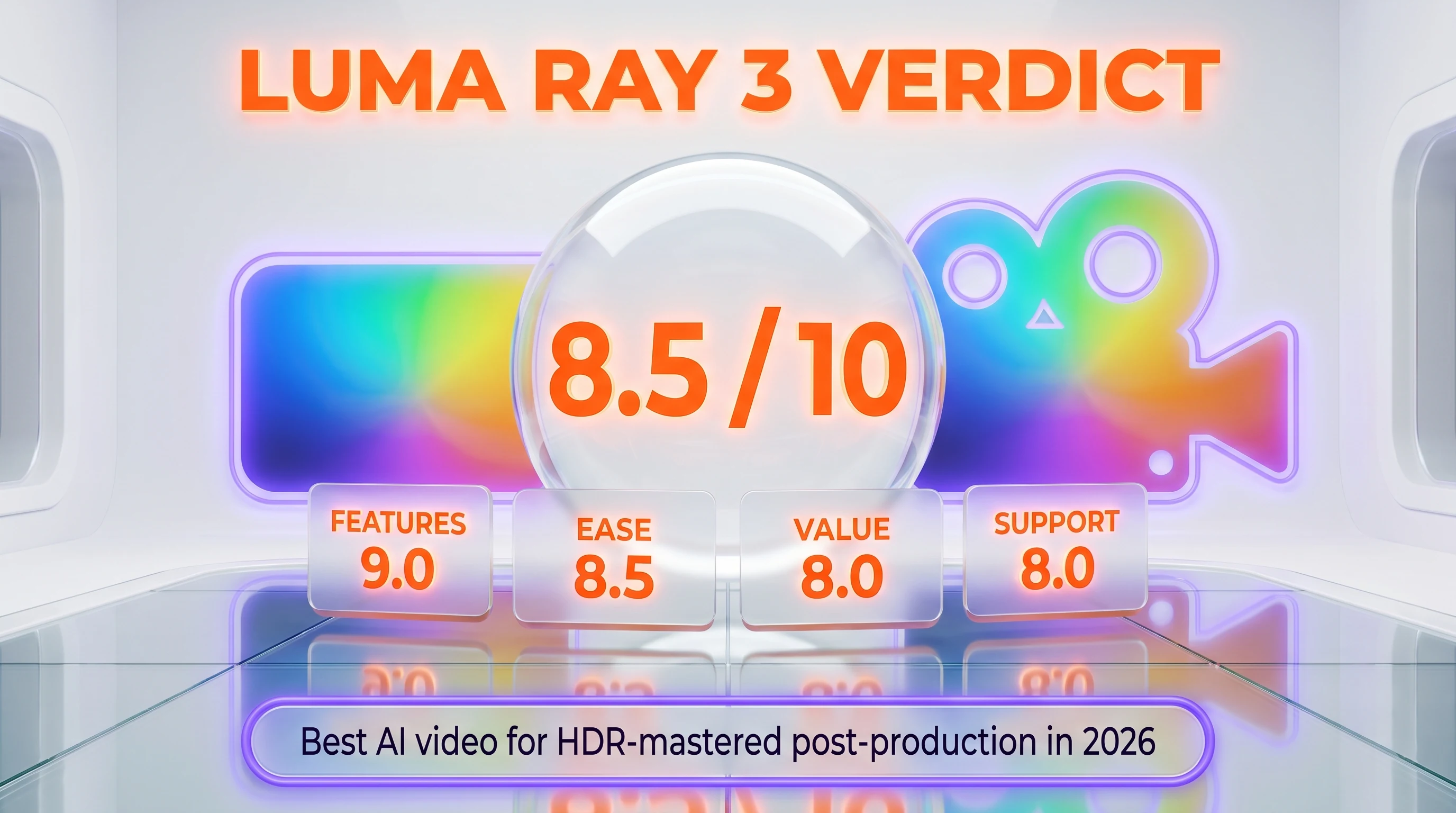 Luma Ray 3 verdict — 8.5 out of 10, best AI video model for HDR-mastered post-production in 2026