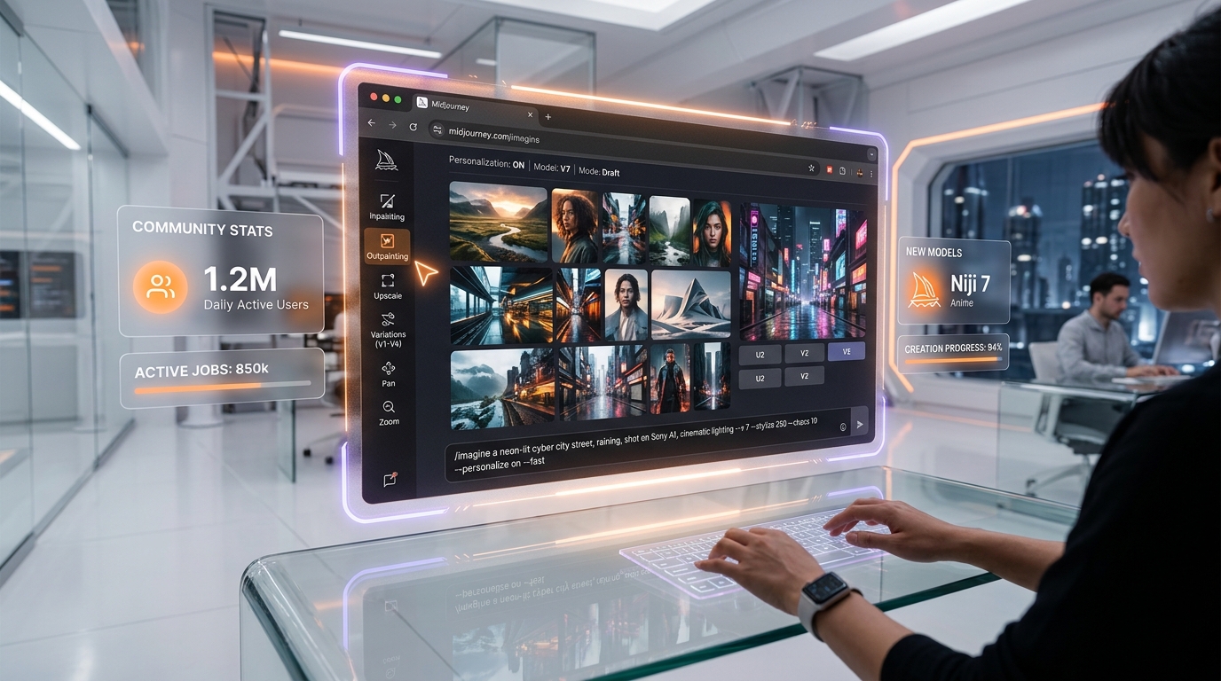 Midjourney — Dashboard Interface