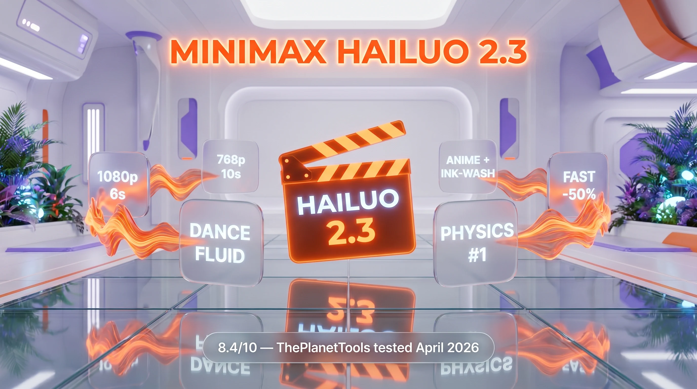 MiniMax Hailuo 2.3 review — 8.4 out of 10, 1080p video at 6 seconds, 50% cheaper Fast variant