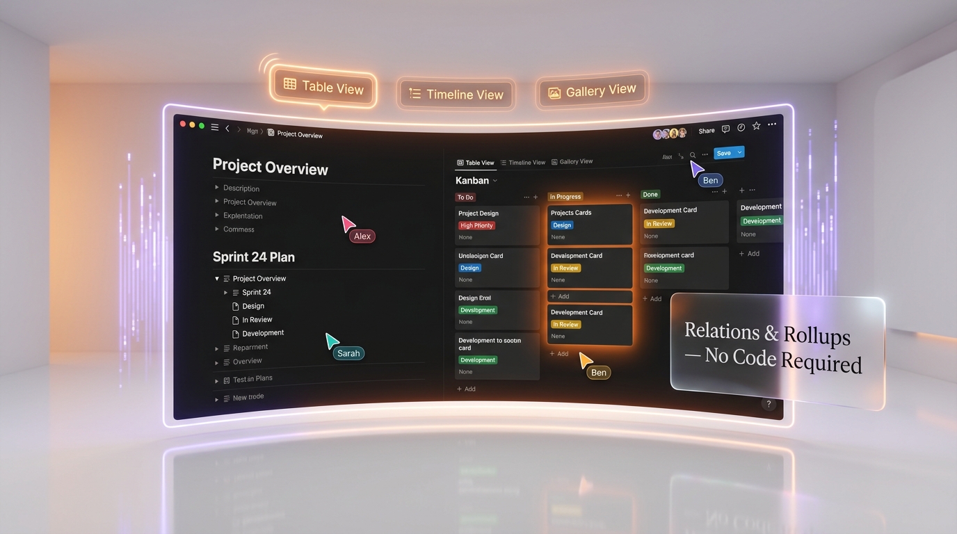 Notion — Dashboard Interface