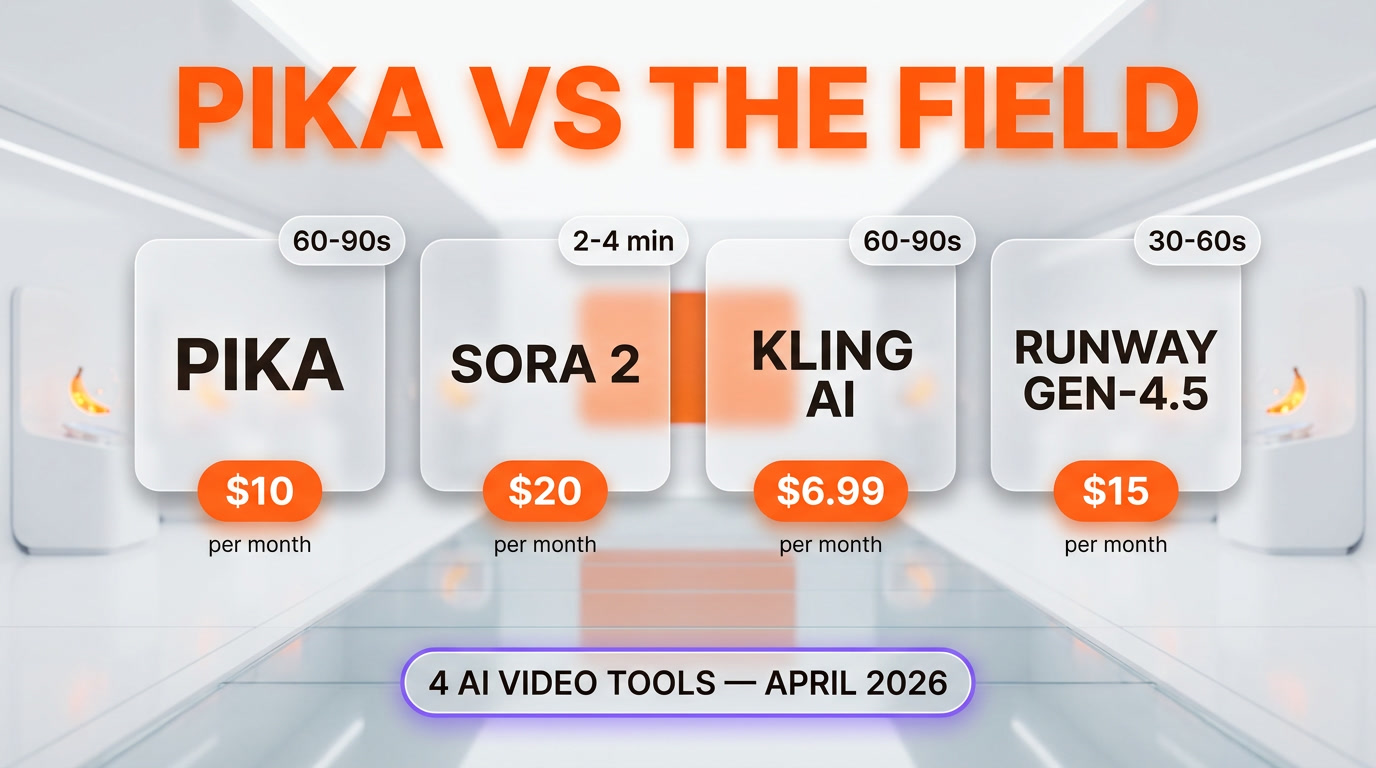 Pika vs Sora 2 vs Kling AI vs Runway Gen-4.5 — feature and price comparison